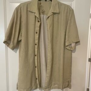 Tommy Bahama Cream Patterned Shirt